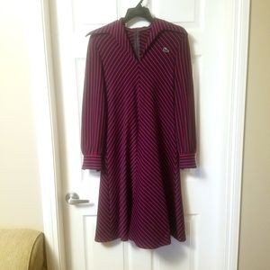 Vintage Dress 70s 60s Style Midi Dress